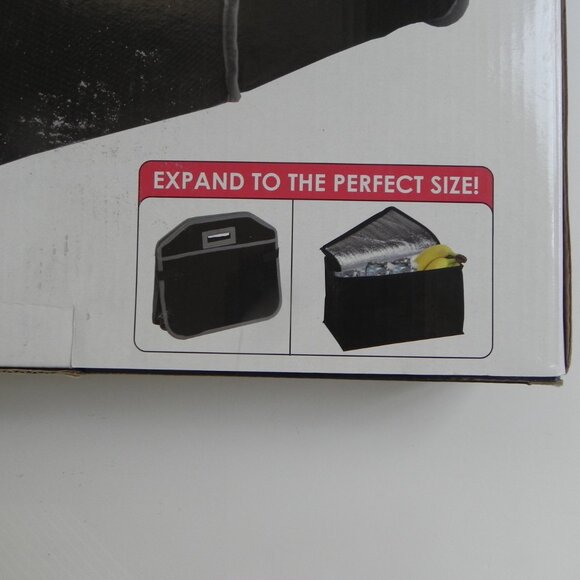 Black Collapsible Car Trunk Organizer with cooler- New In Box - Home Basics - Picture 3 of 7